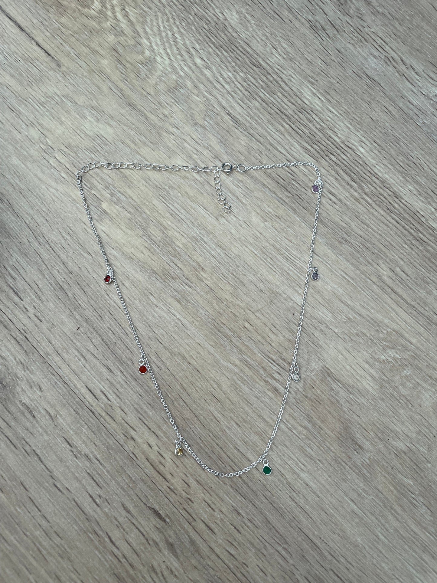 Collar de plata y piedras KHAMALI