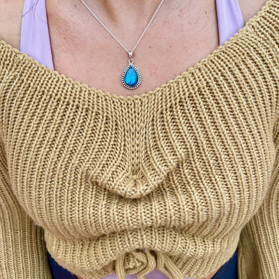 Colgante de Labradorita natural