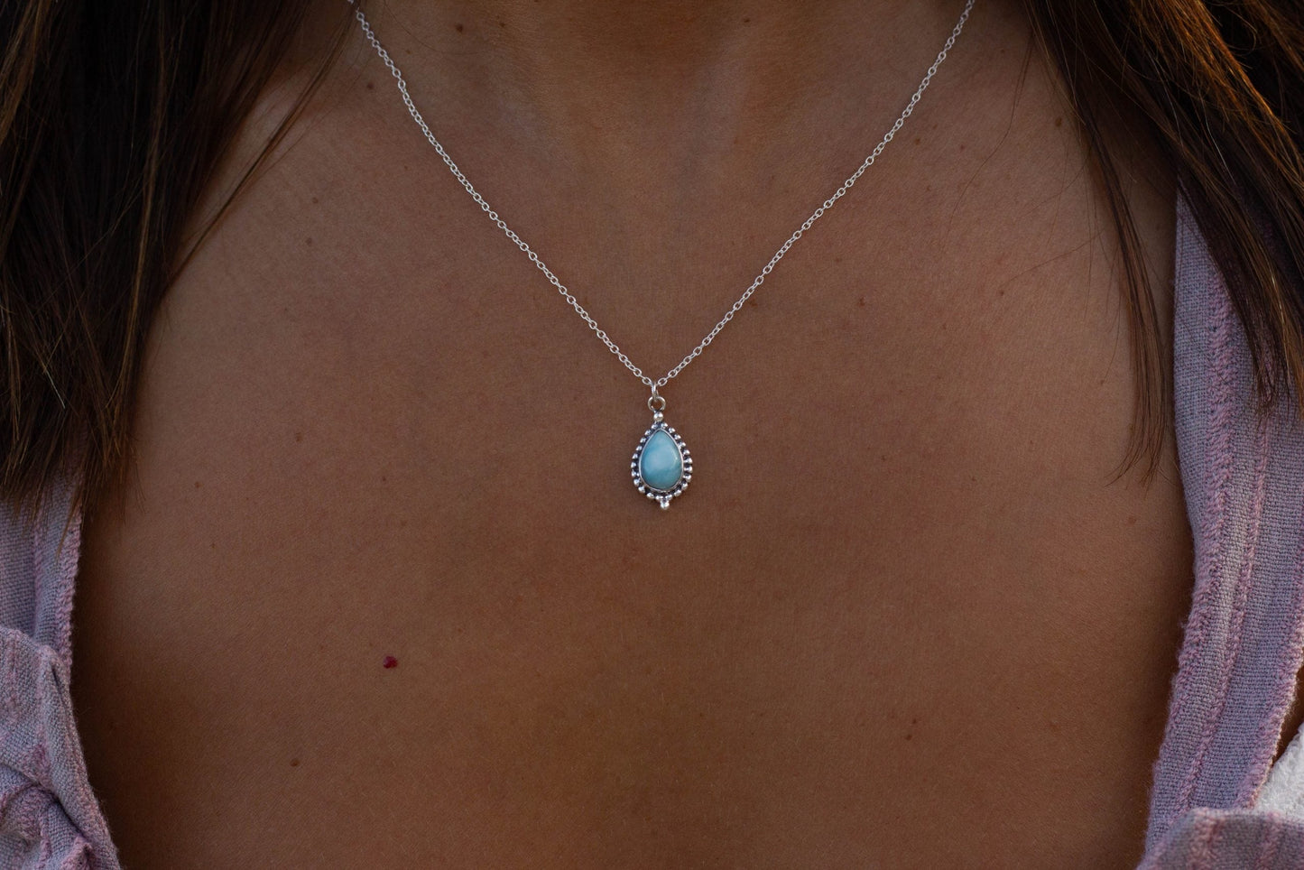 Colgante de larimar grande