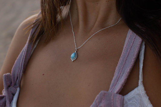 Colgante de larimar grande