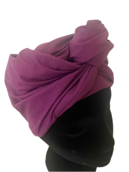 Turbante morado completo KHAMALI