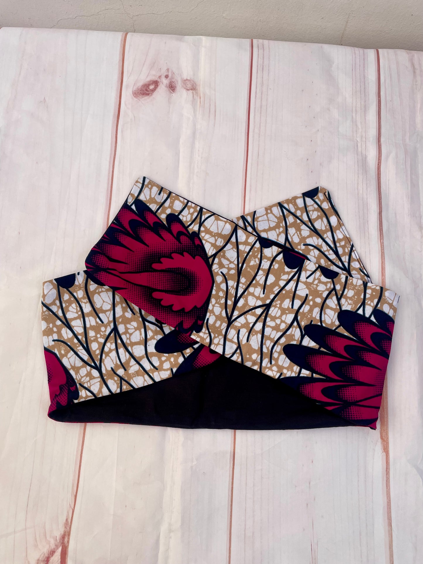 Cinta con alambre floral fucsia