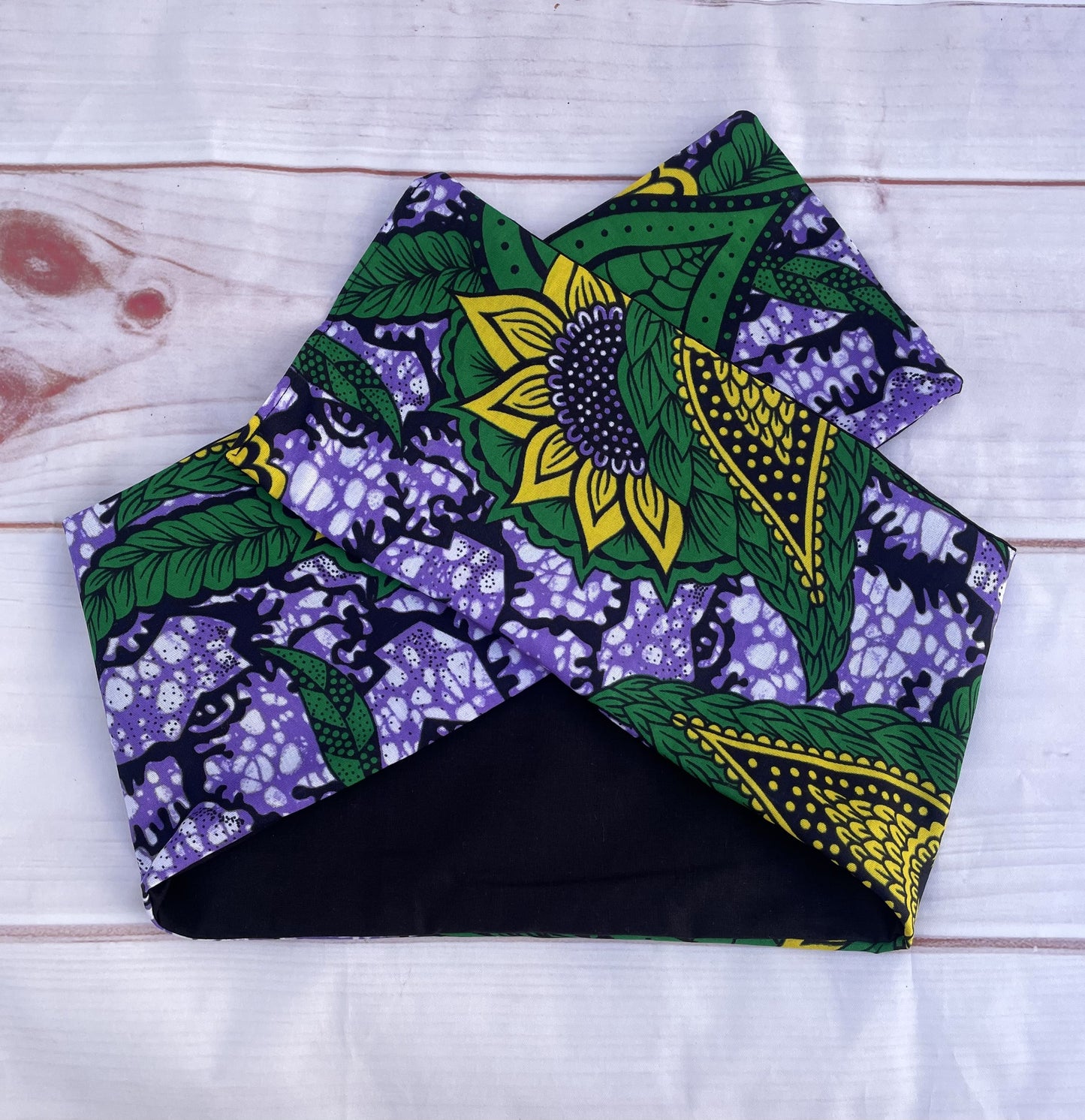 Cinta con alambre verde con girasoles KHAMALI