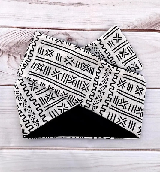 Turbante blanco de algodón con alambre - KHAMALI