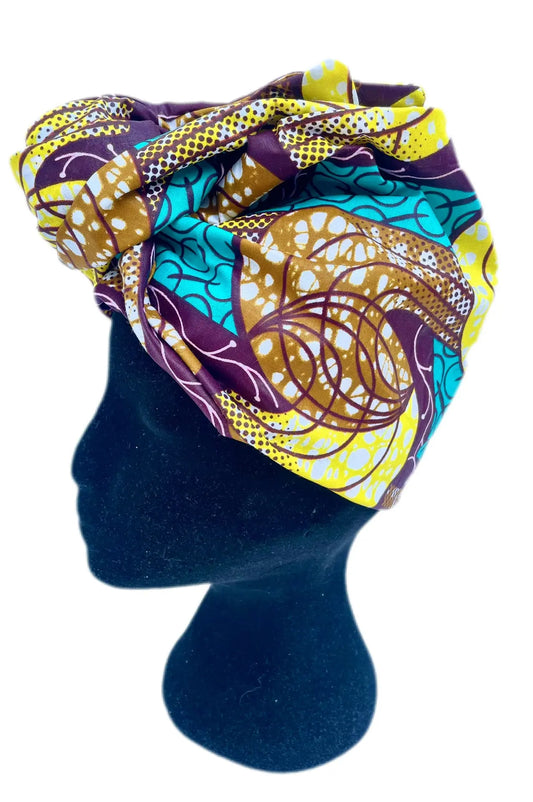 Turbante africano para toda la cabeza KHAMALI