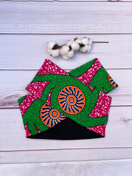 Turbante multicolor de algodón KHAMALI