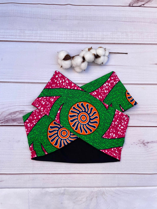 Turbante multicolor de algodón KHAMALI