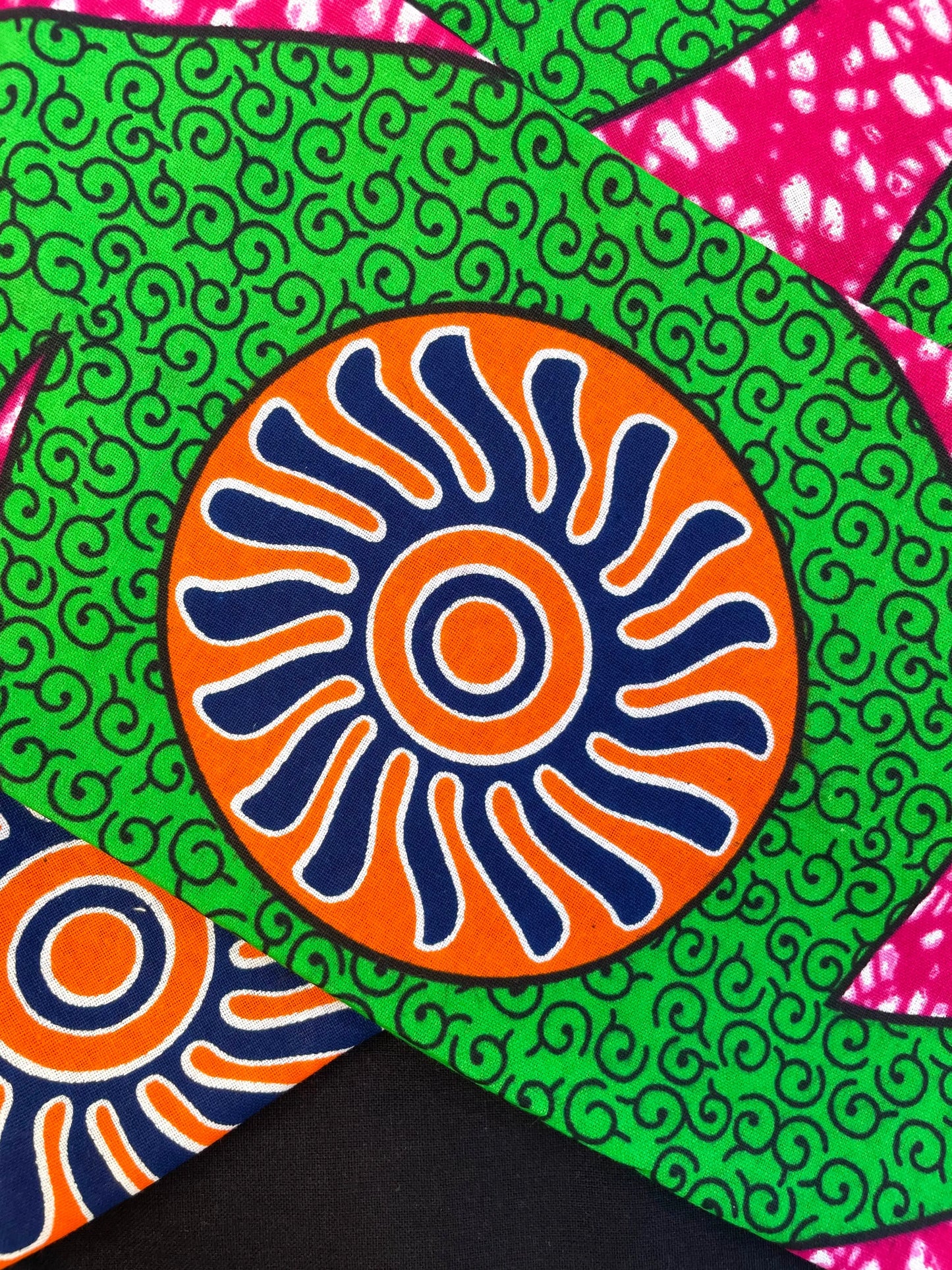 Turbante multicolor de algodón KHAMALI