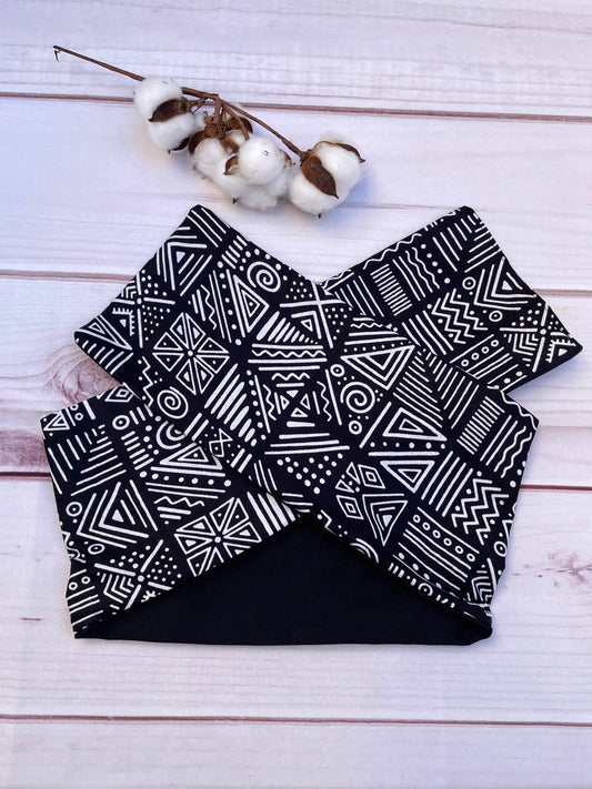 Turbante negro de algodón KHAMALI