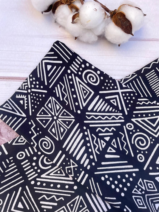 Turbante negro de algodón KHAMALI