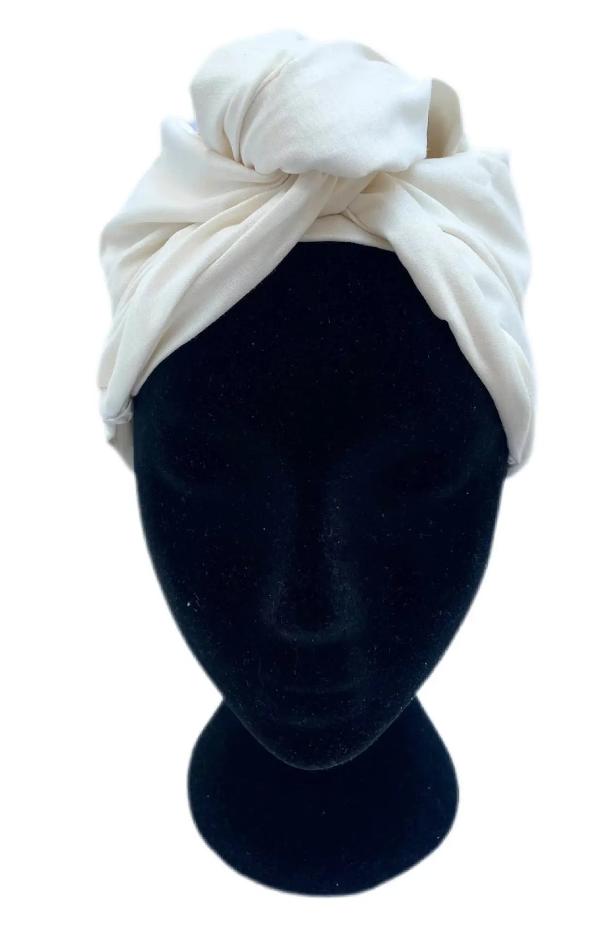 Turbante oncológico color crudo de algodón KHAMALI