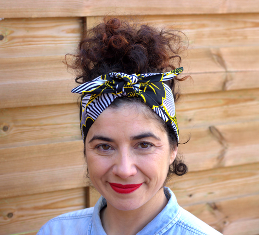 Cinta sin alambre blanco y negro khamali Shop