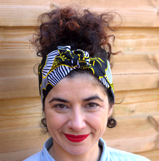 Cinta sin alambre blanco y negro khamali Shop