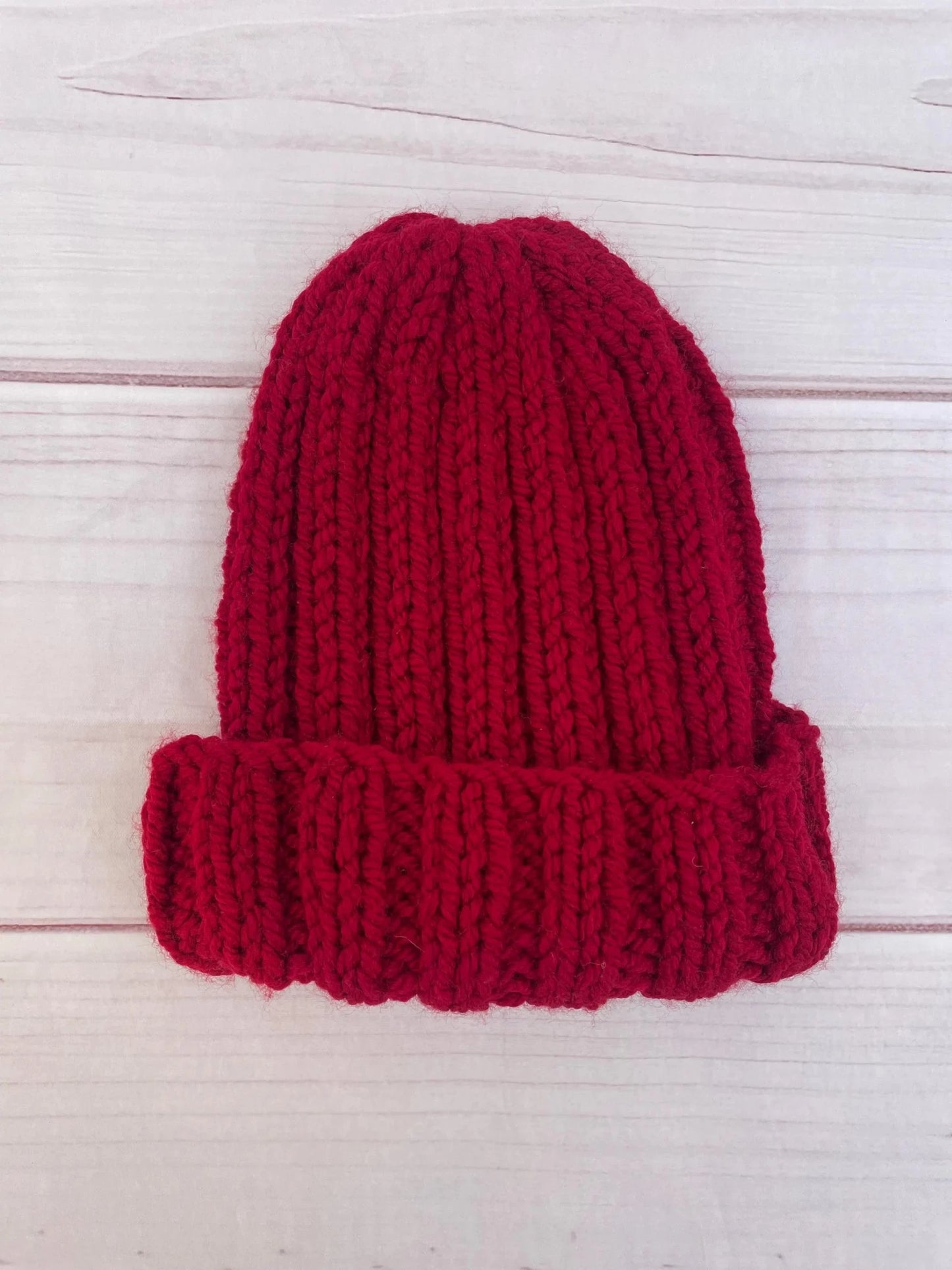 Gorro rojo tejido a mano - KHAMALI