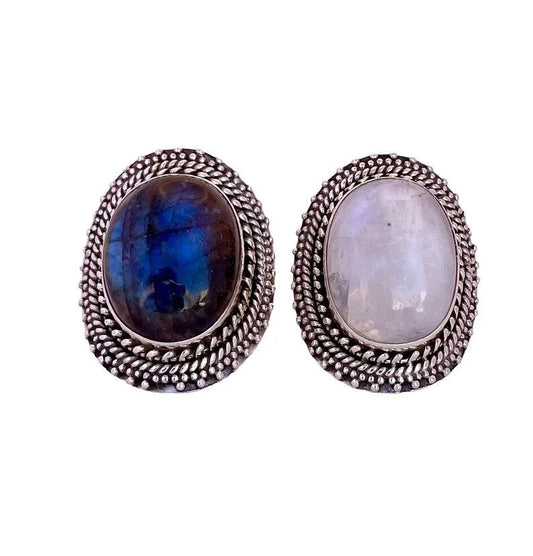 Anillo grande piedra natural KHAMALI