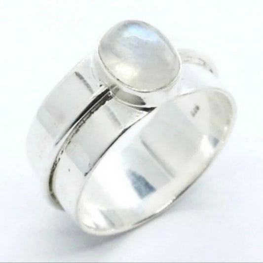 Anillo grueso con piedra natural KHAMALI