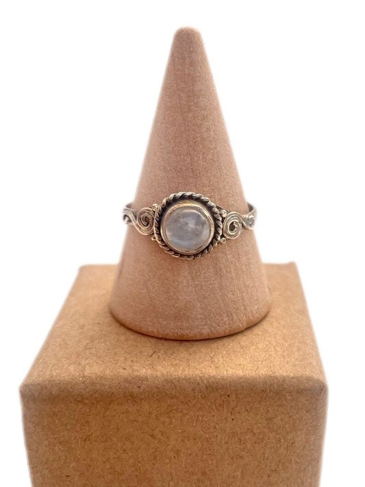Anillo boho piedra luna KHAMALI