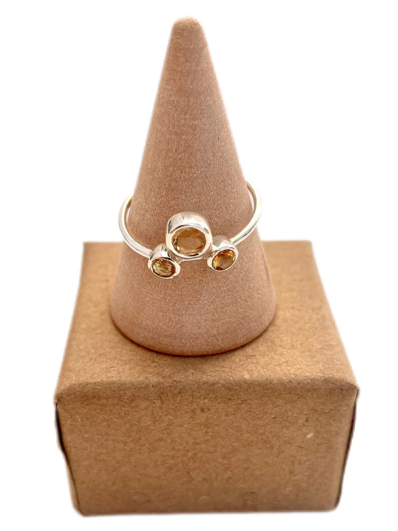 Anillo cuarzo citrino KHAMALI