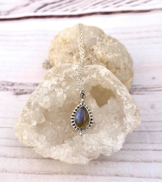 Colgante de Labradorita en plata 925 khamali Shop