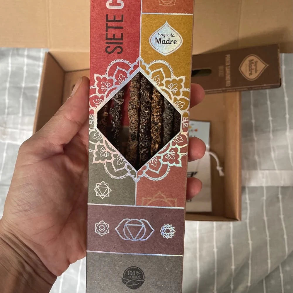 Regalo para aliviar el estrés, sahumerios naturales, caja de regalo de limpieza espiritual, kit de sahumerios herbales, limpieza energética KHAMALI