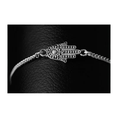 Pulsera de plata con mano de fátima KHAMALI