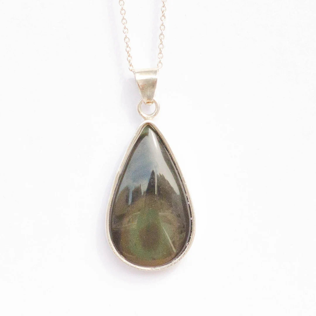 Colgante de obsidiana arcoiris KHAMALI