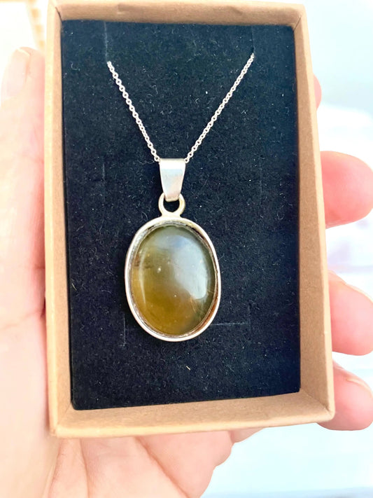 Colgante de Ámbar de México en plata 926 khamali Shop