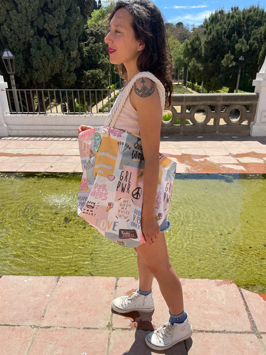 Bolsa de playa Girl Power - KHAMALI