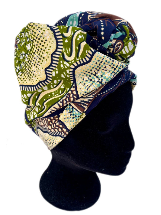 Turbante floral para toda la cabeza - KHAMALI