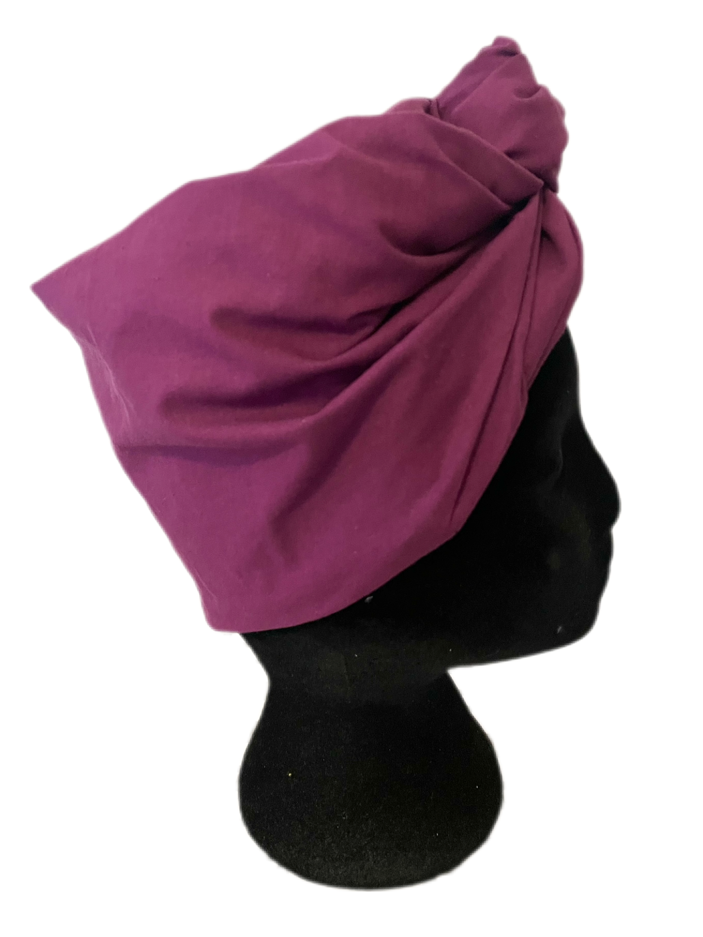 Turbante wax africano en tonos rojos hecho a mano con algodón 100 %