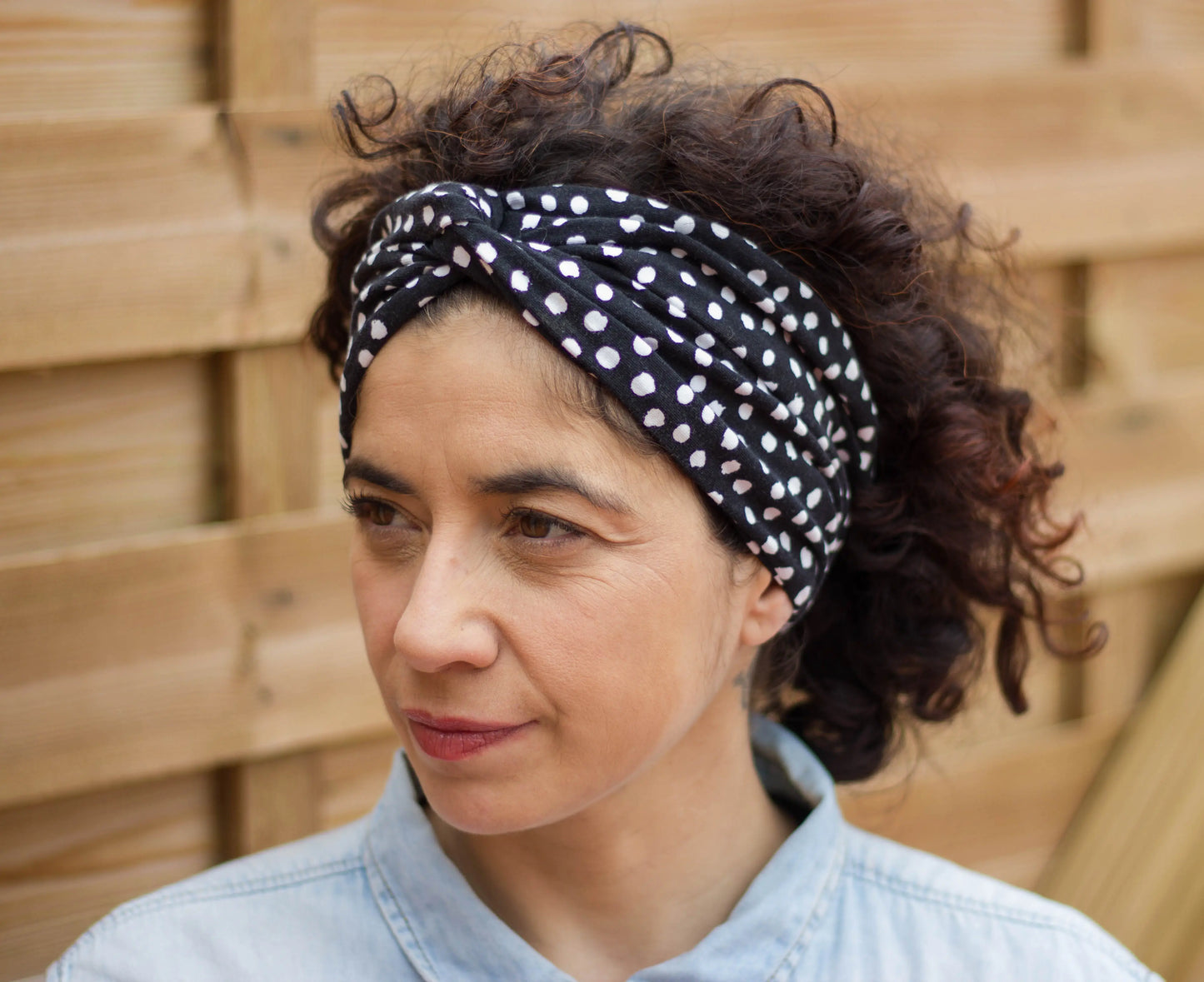 Turbante elástico de topos - KHAMALI