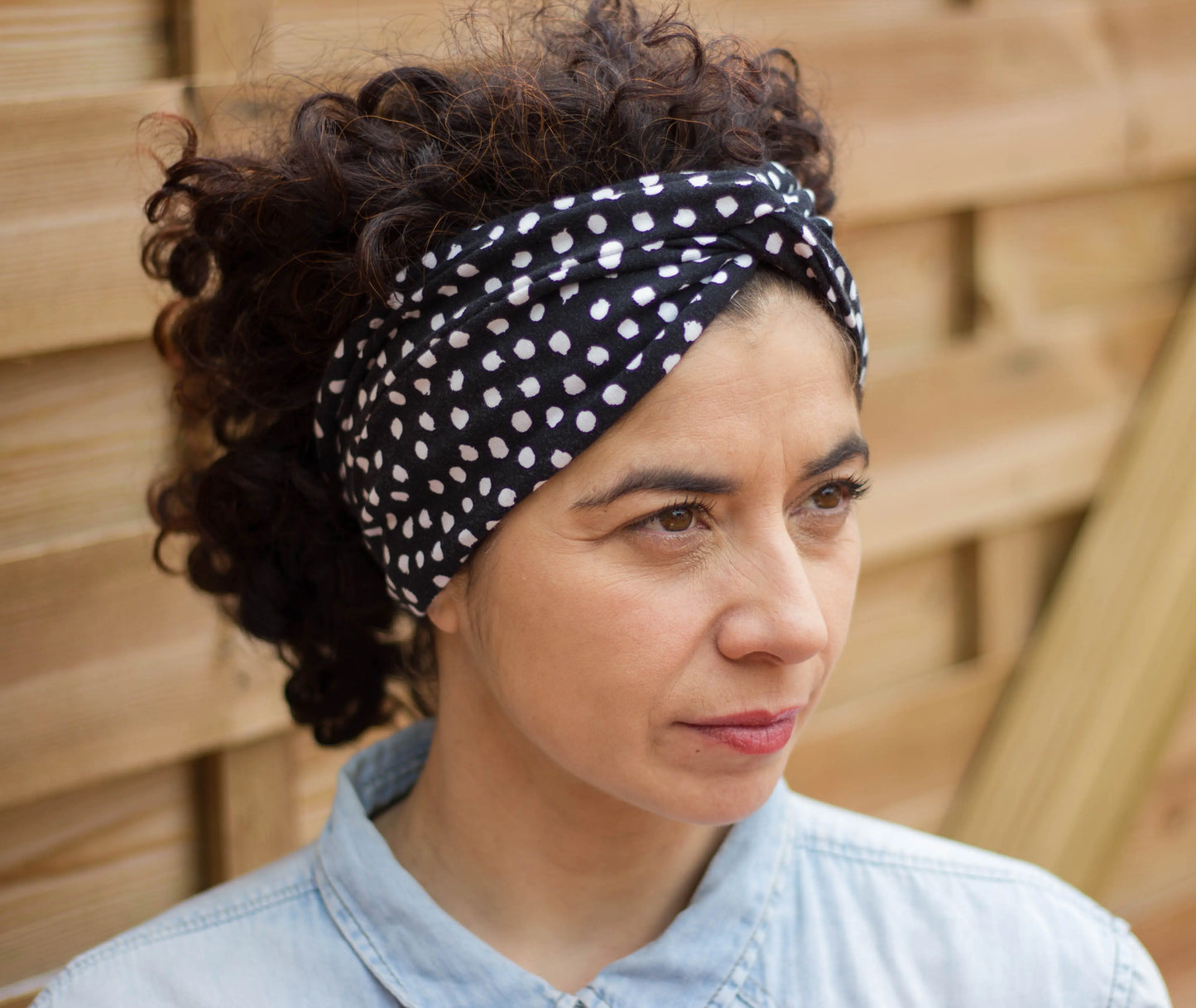 Turbante elástico de topos - KHAMALI