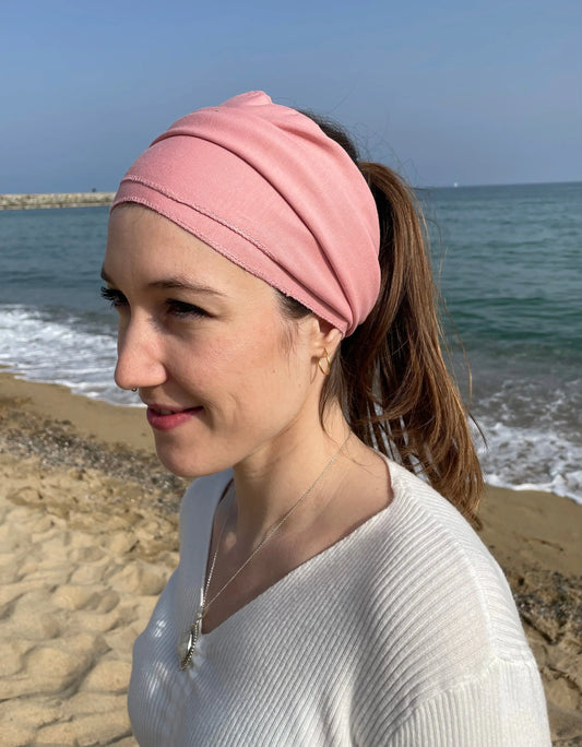 Turbante de yoga para toda la cabeza de algodón - KHAMALI