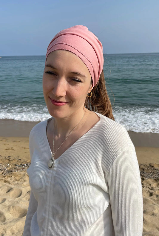 Turbante de yoga para toda la cabeza de algodón - KHAMALI