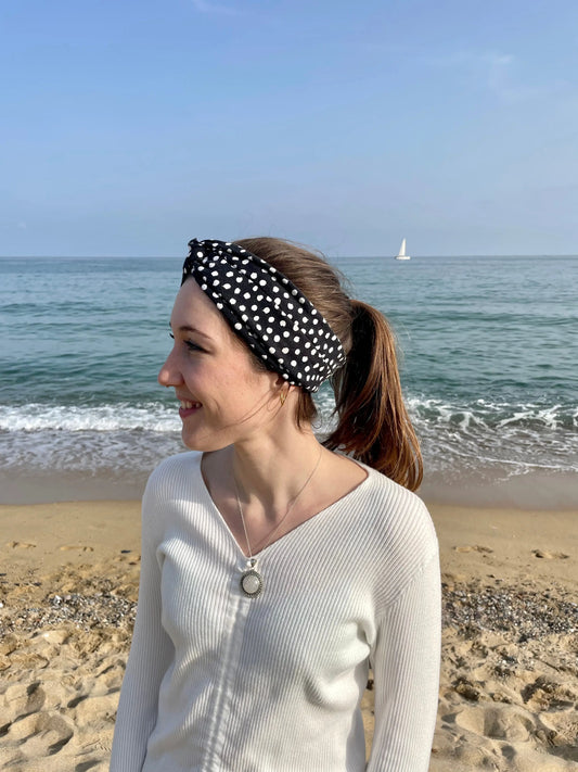 Turbante elástico de topos - KHAMALI