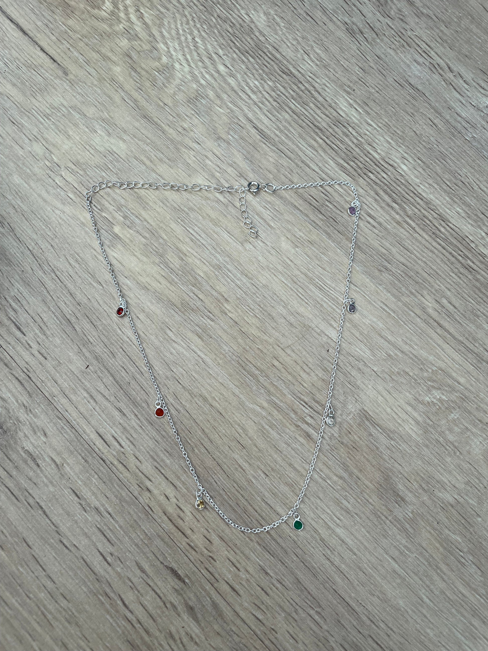 Collar de plata y piedras KHAMALI