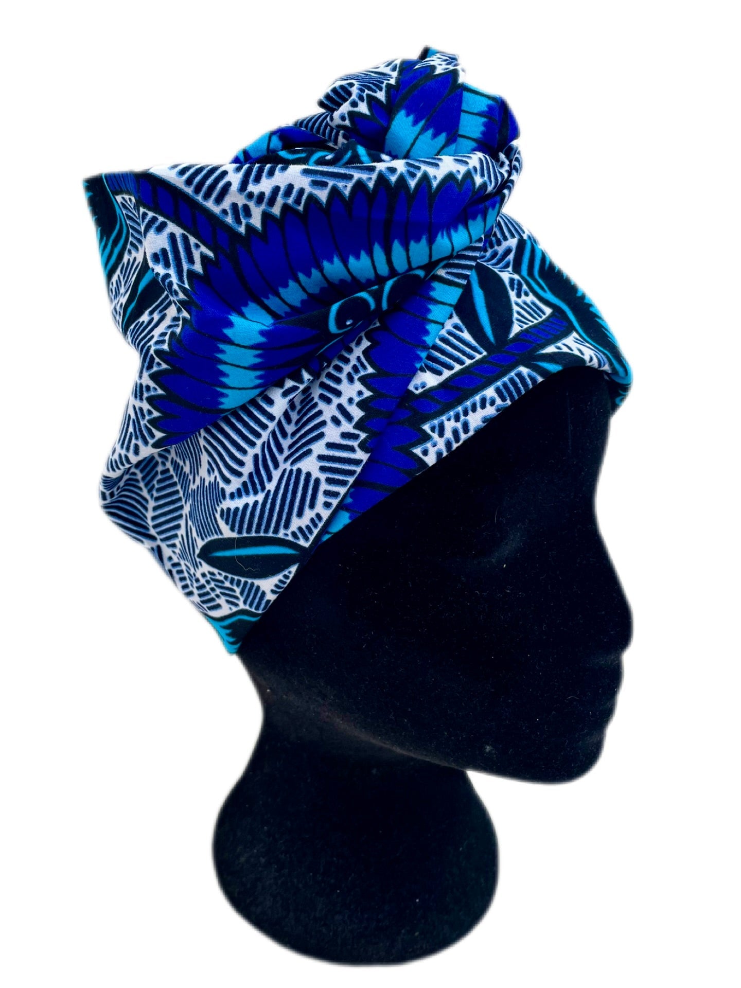 Turbante floral azul KHAMALI