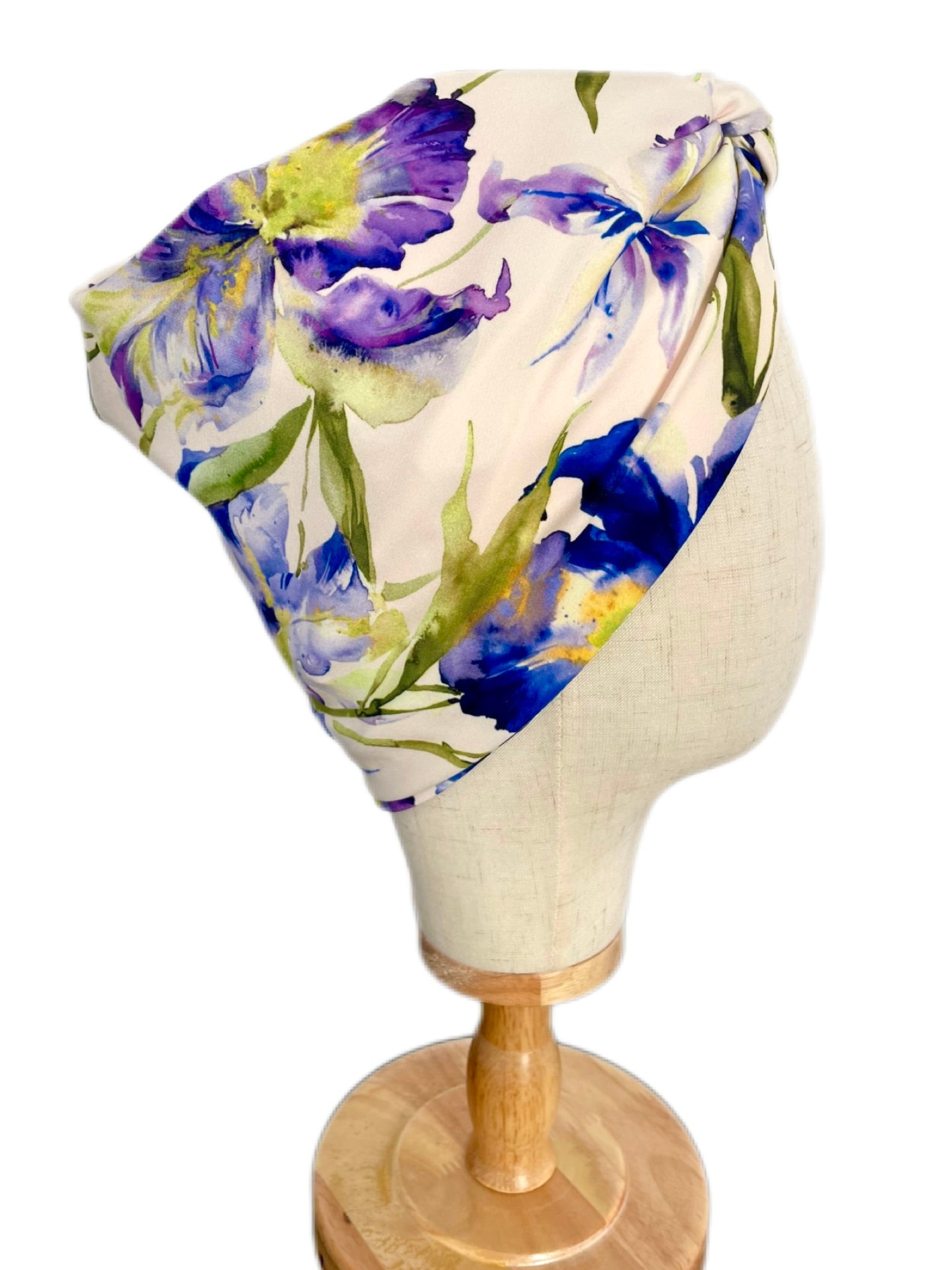 Turbante Completo Boheme Floral Lila