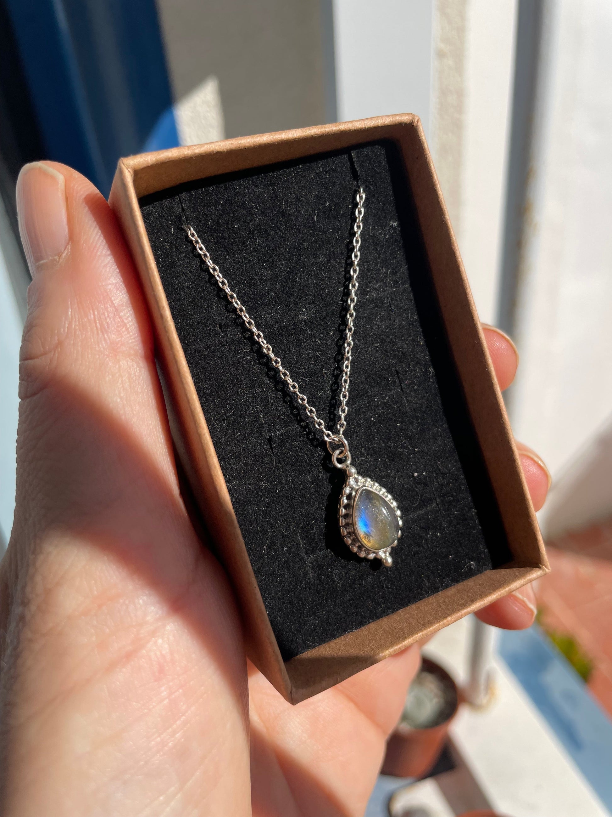 Colgante de Labradorita en plata 925 khamali Shop