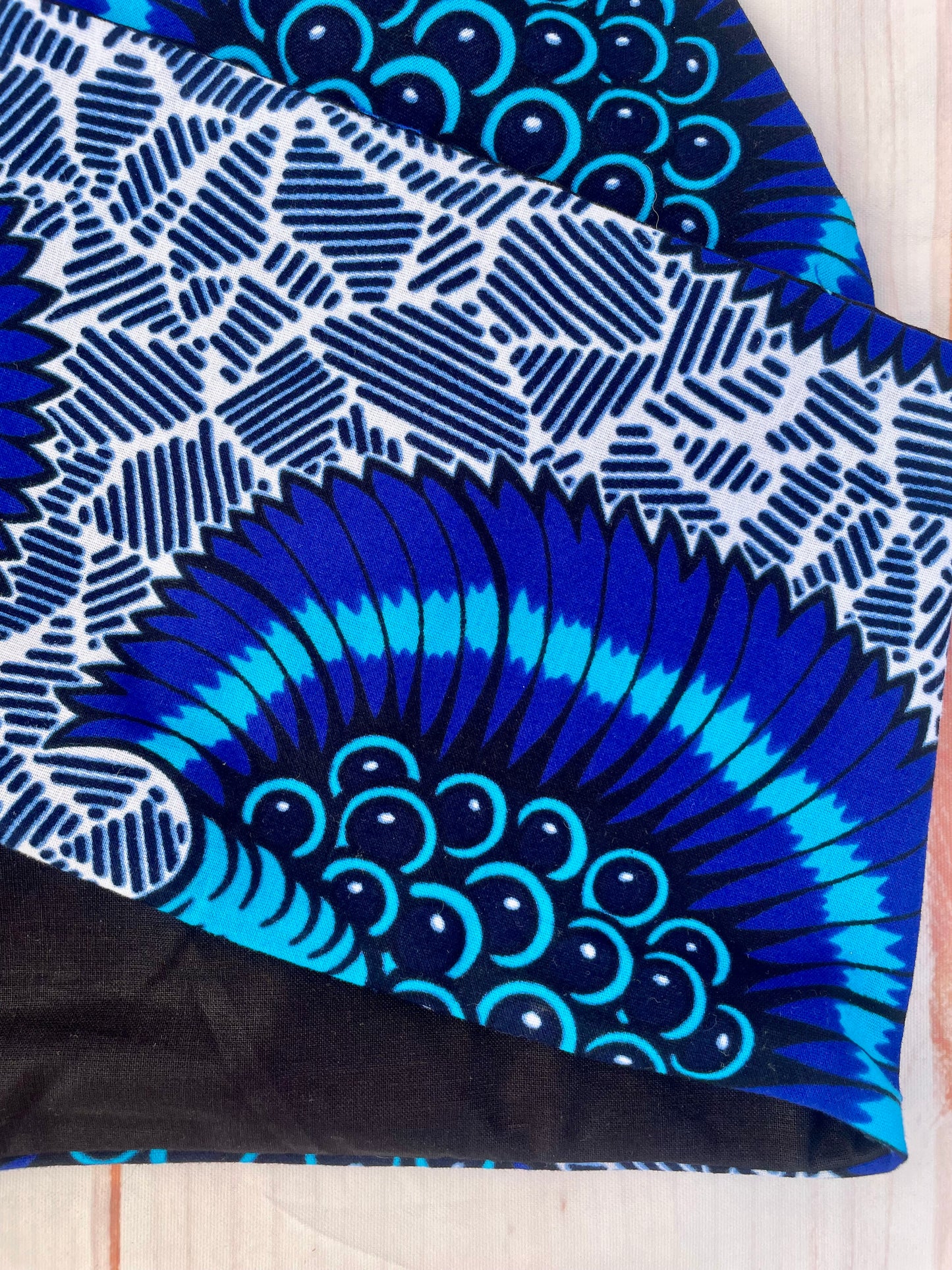 Cinta con alambre floral azul