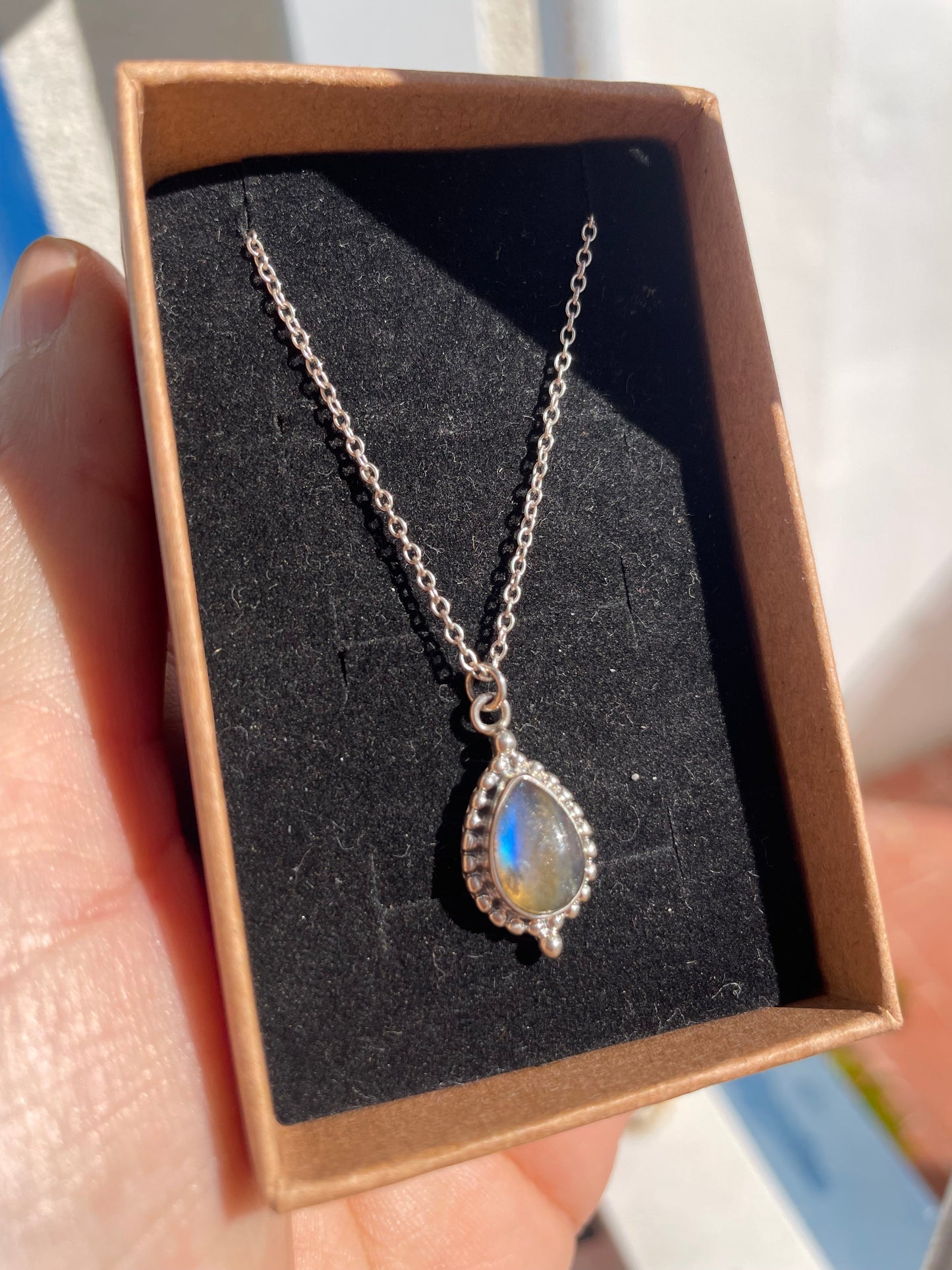 Colgante de Labradorita en plata 925 khamali Shop