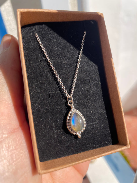 Colgante de Labradorita en plata 925 khamali Shop