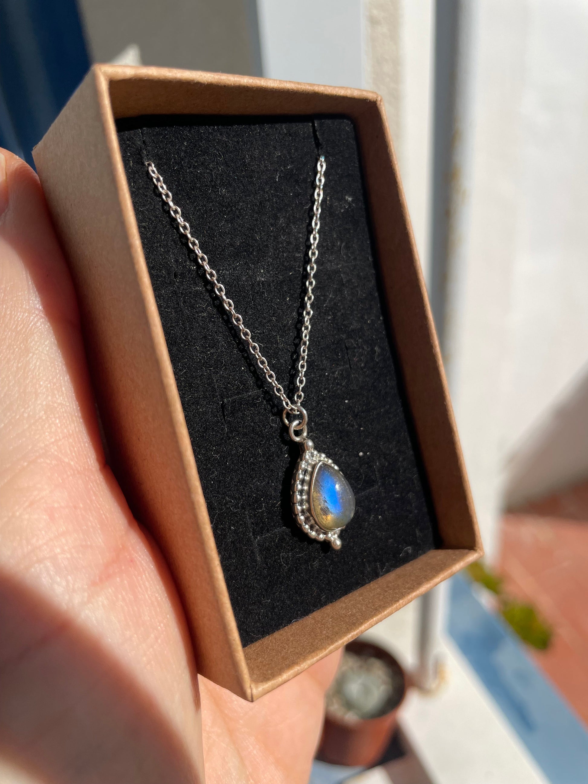 Colgante de Labradorita en plata 925 khamali Shop