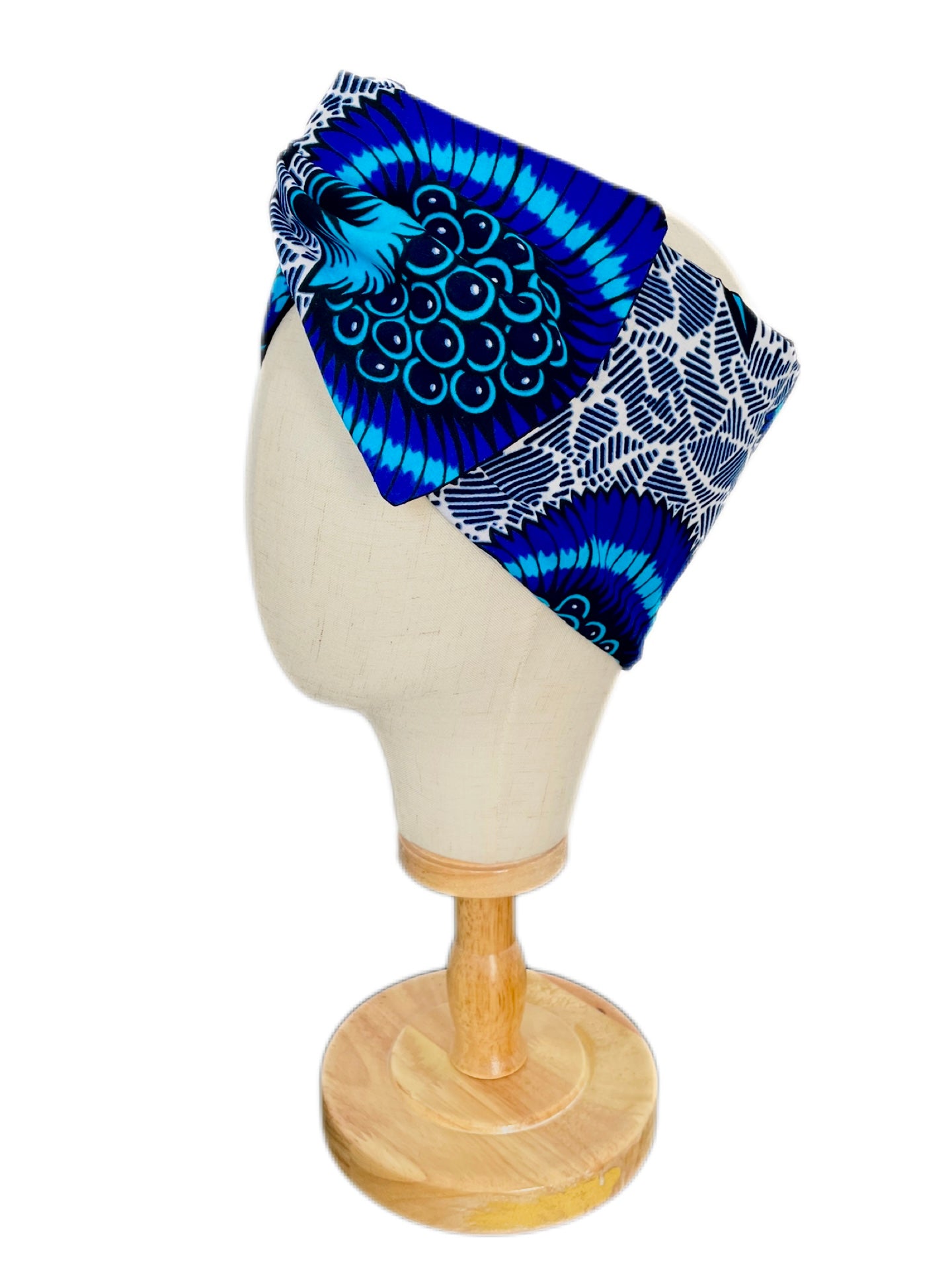 Cinta con alambre floral azul