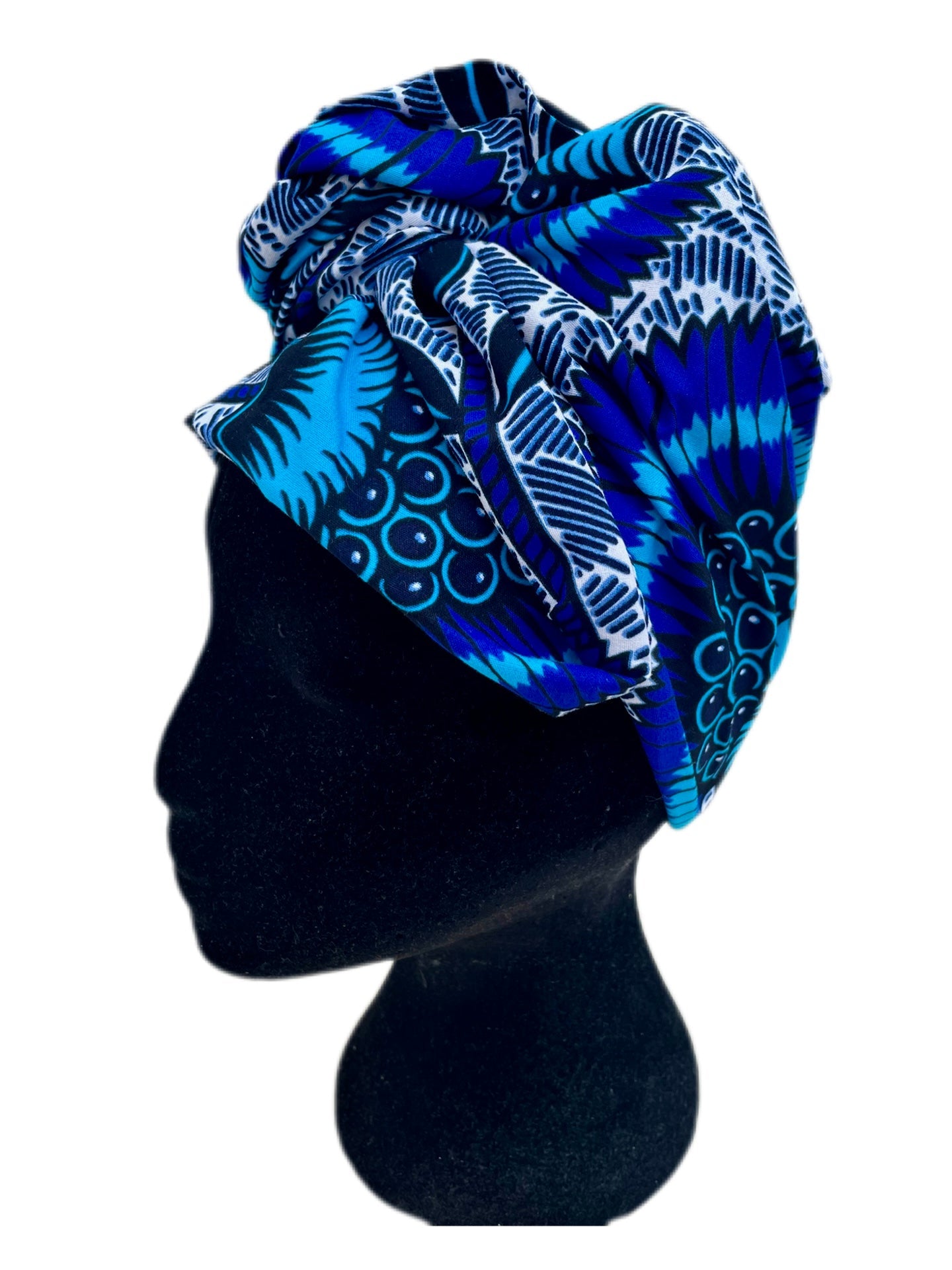 Turbante floral azul KHAMALI