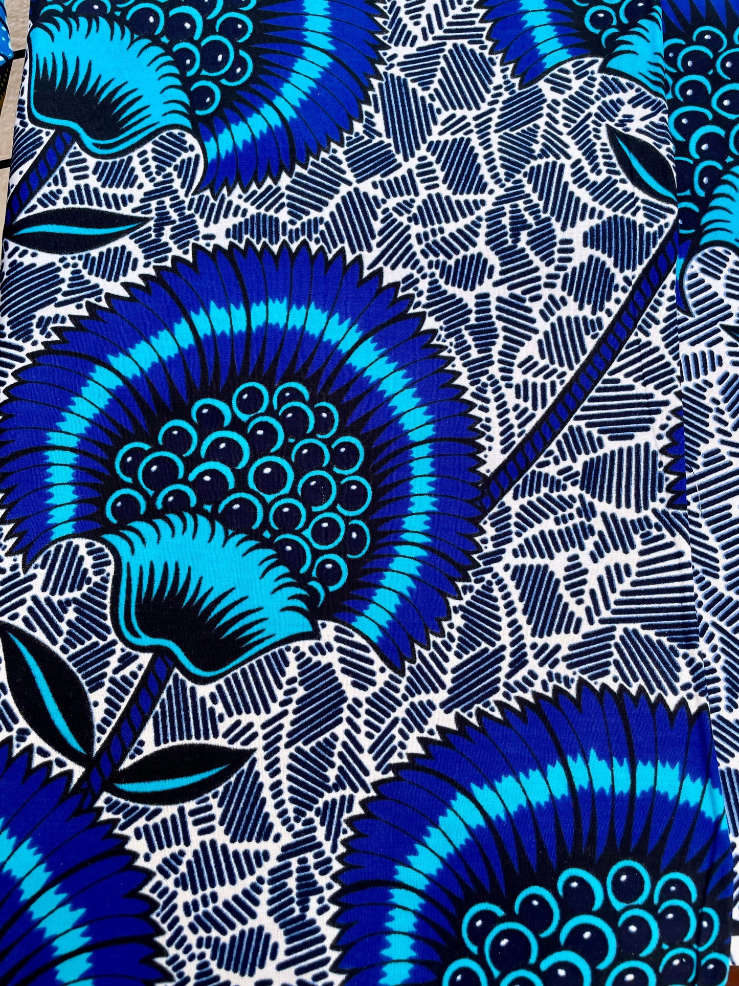 Turbante floral azul KHAMALI