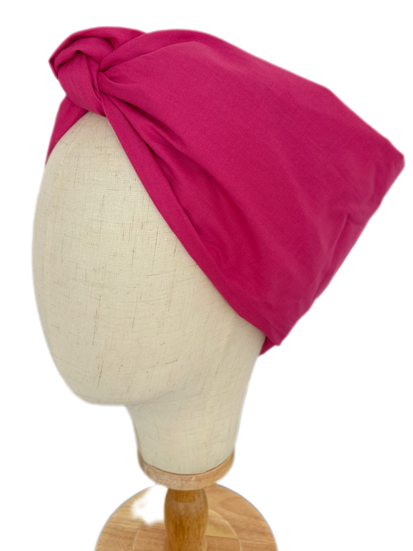 Turbante Integral BOHEME Rosa de Algodón Ecológico 🩷