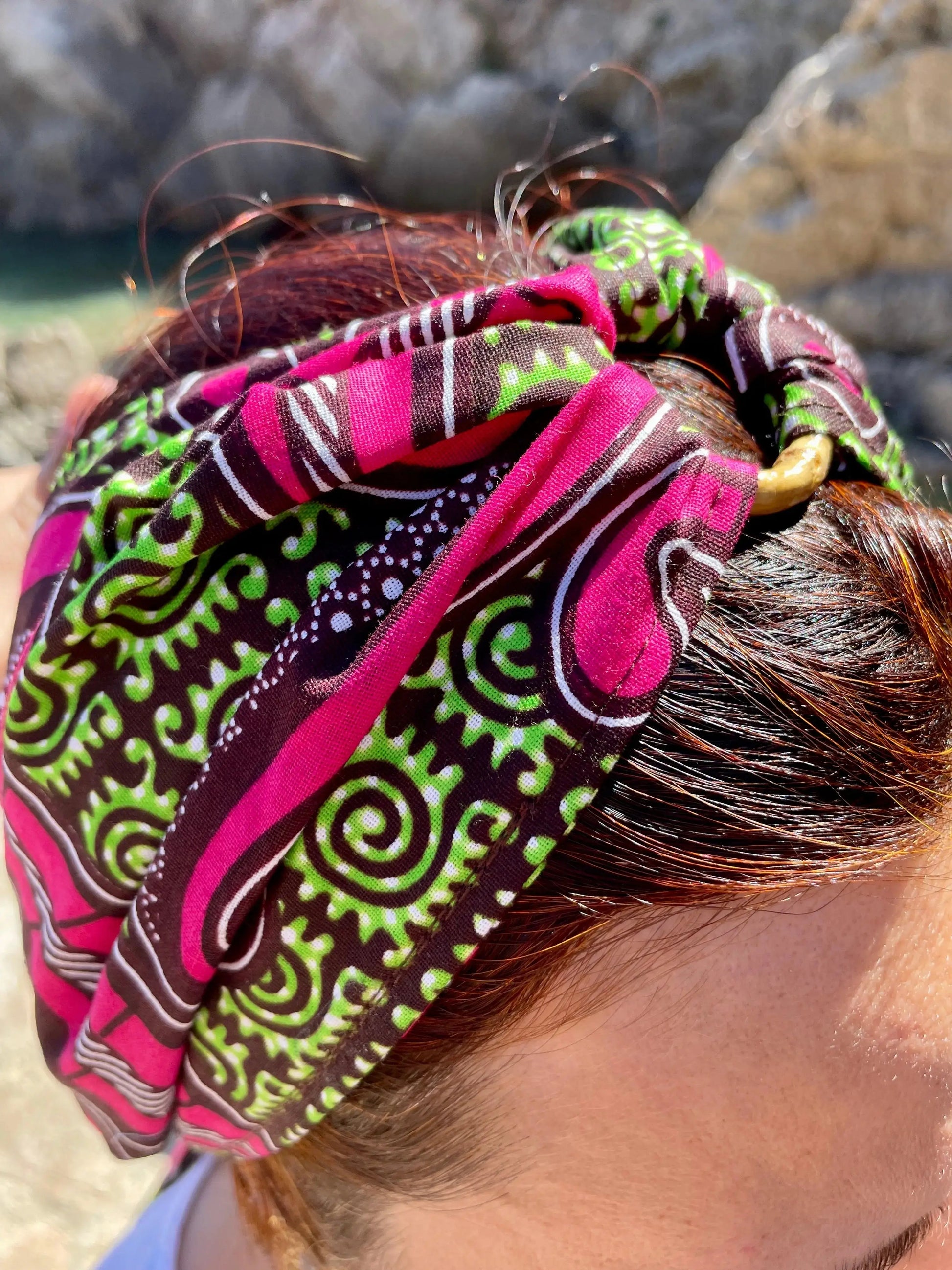Turbante versátil convertible en top de algodón - KHAMALI