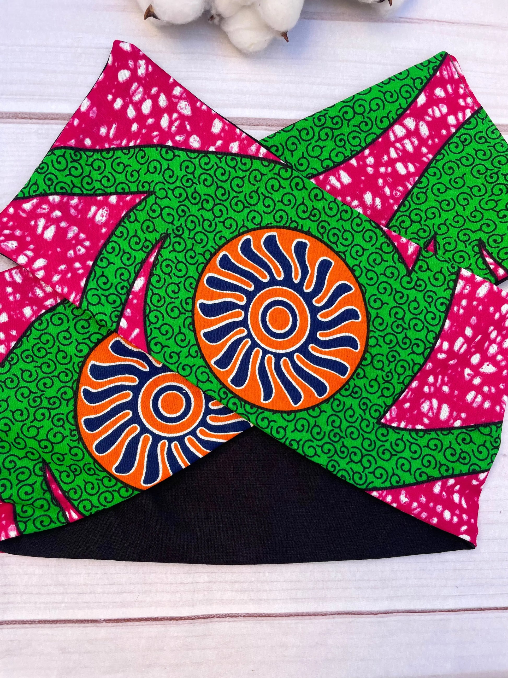 Turbante multicolor de algodón KHAMALI
