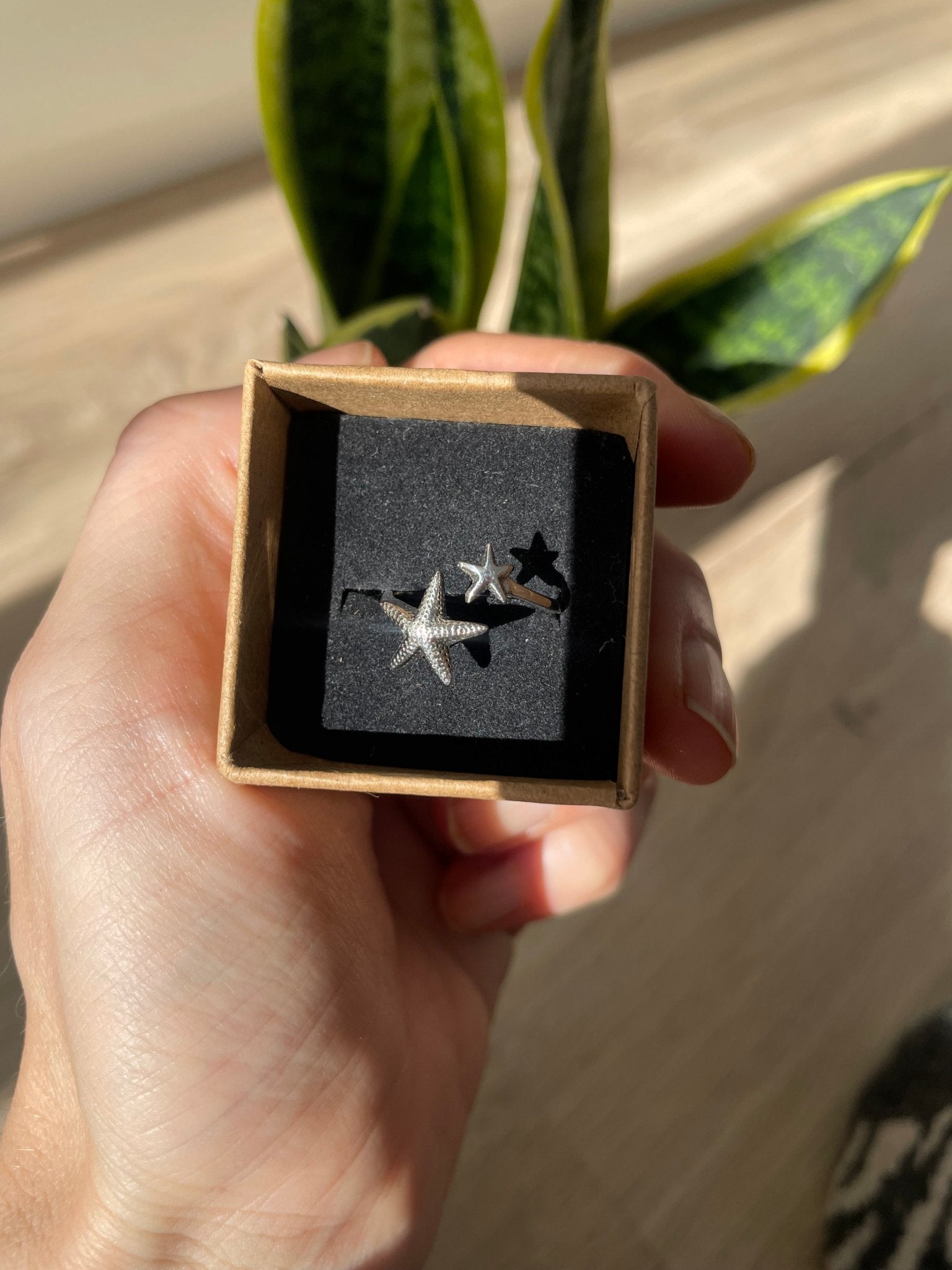 Anillo estrella de mar plata 925 - KHAMALI